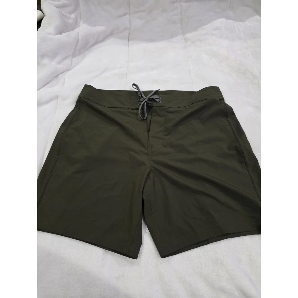 PRANA Men's Riveter Board Shorts Size 34 Peat Green 7